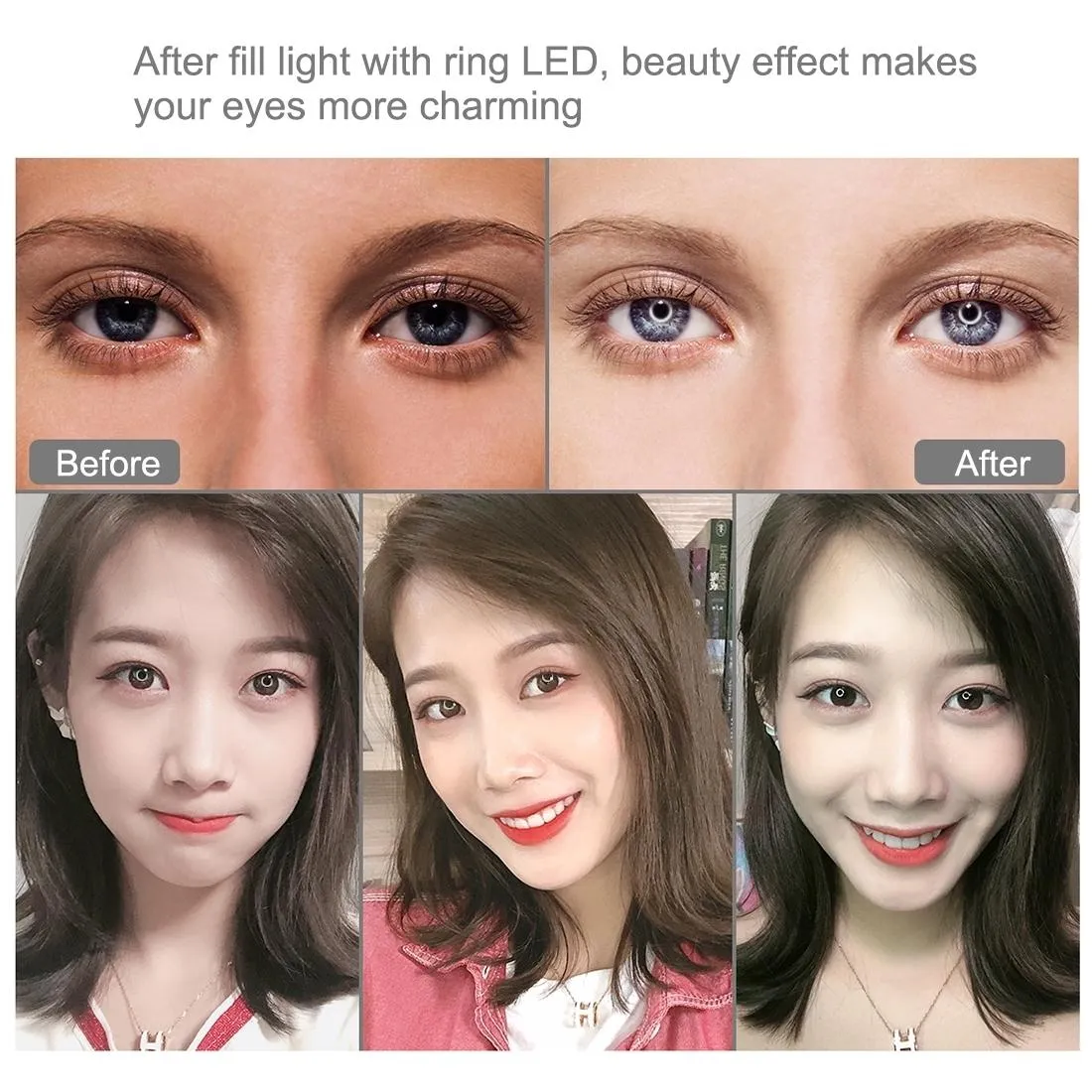 10.2" Curved LED Ring Light with Tripod & Remote for Vlogging & Photography | Pink