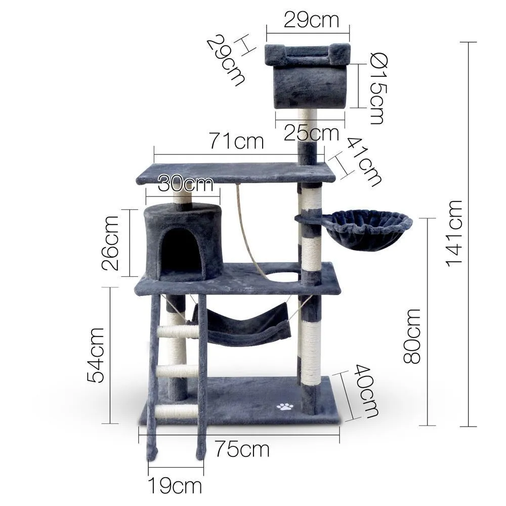 141cm Dark Grey Scratcher