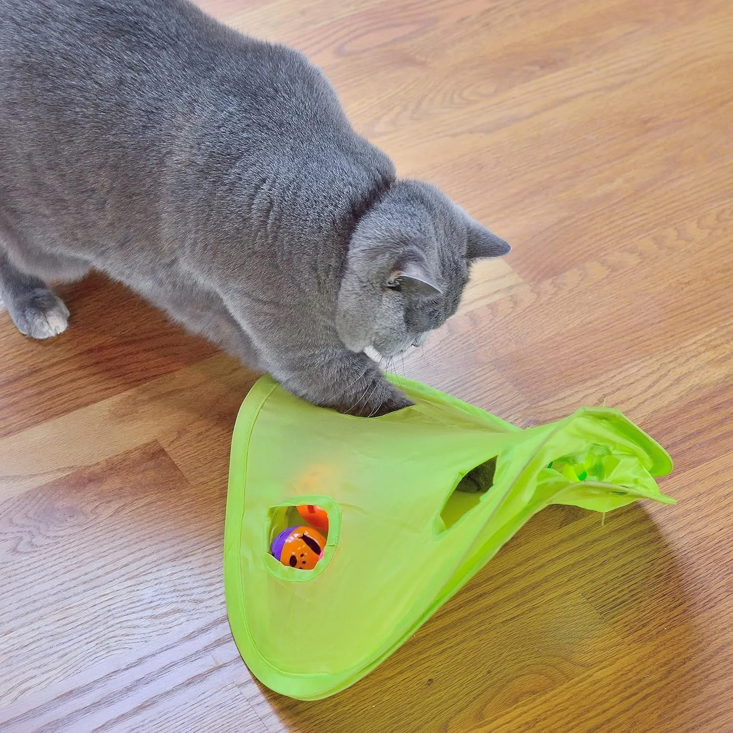 18 Cat Toys Kitten Toys Assortments, Cat Teaser Wand, Interactive Bell Toy, Sparkle Balls for Cat, Puppy, Kitty, Kitten