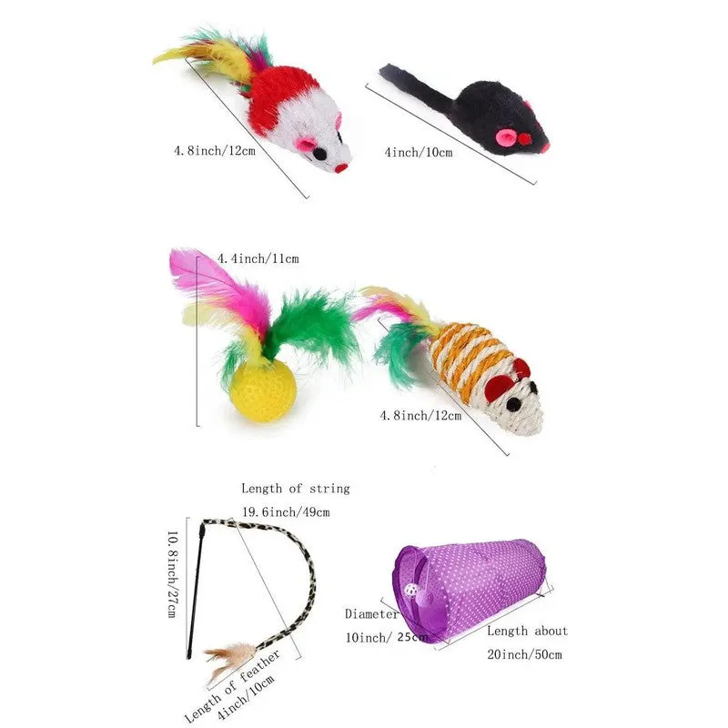21-Piece Assorted Cat Toys – Endless Fun & Exercise