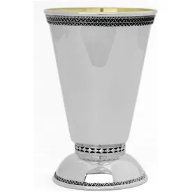 925 Sterling Silver Kiddush Cup "EYAL" 4.25" Made in Israel by NADAV 20% off List Price