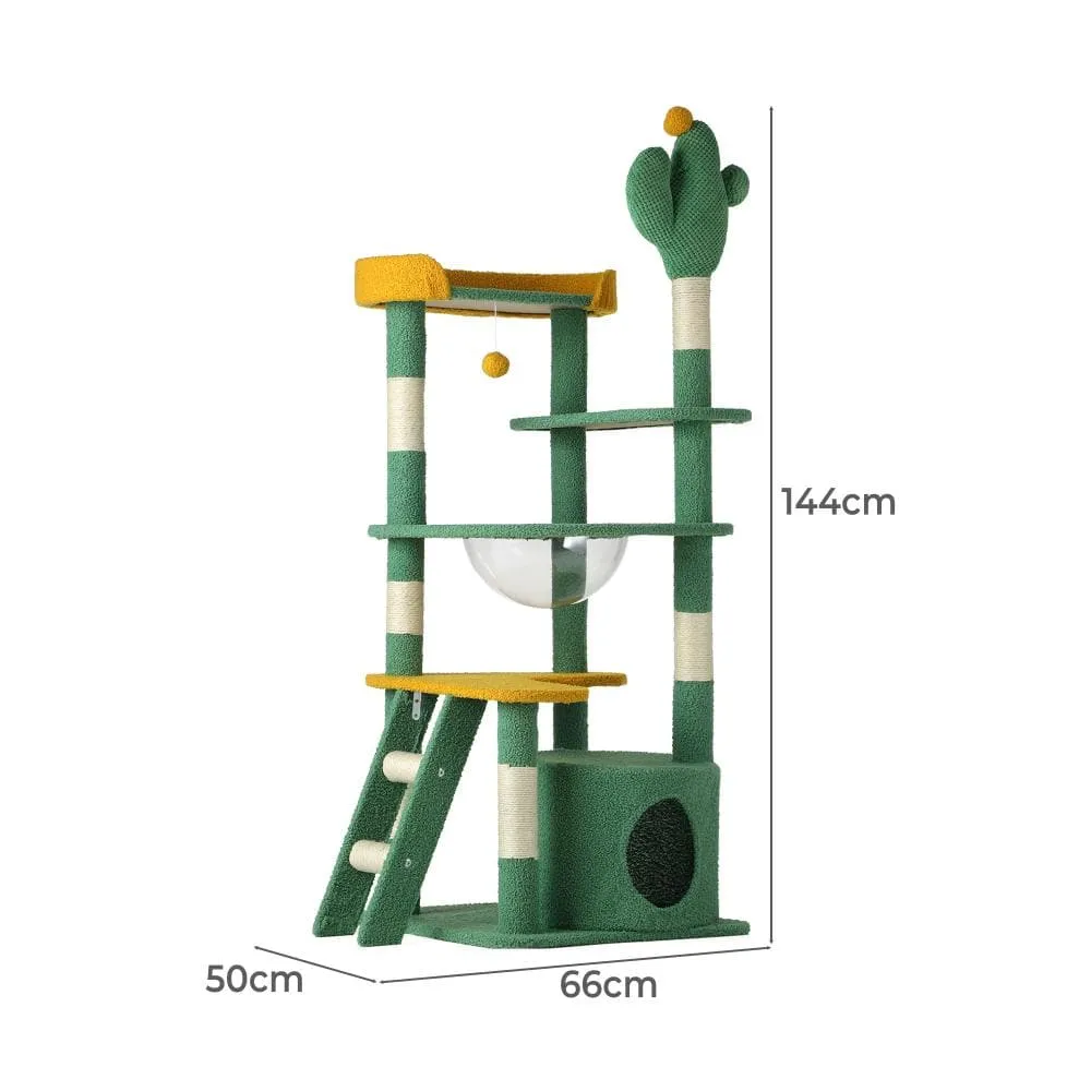 Alopet Cat Tree Tower Scratching Post 144cm Pet Condo House Furniture Scratcher