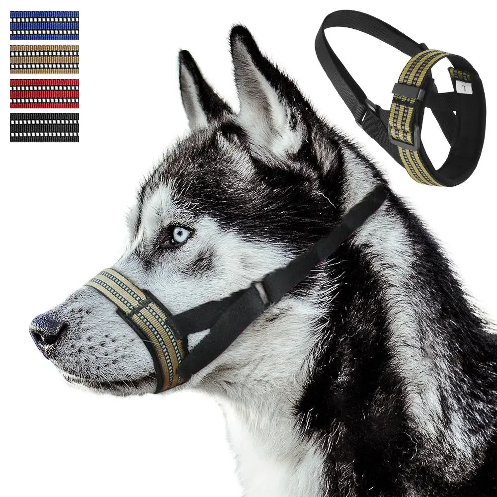 Anti-Biting Reflective Big Dog Muzzle – Secure & Comfortable Fit