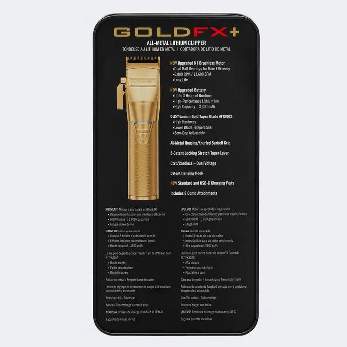 BabylissPro GoldFX  All-Metal Lithium Clipper