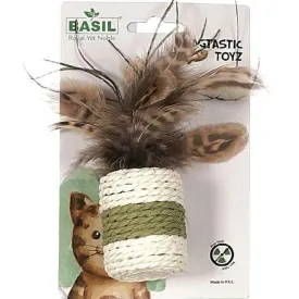 Basil Sisal Rope & Rattler Toy for Cats