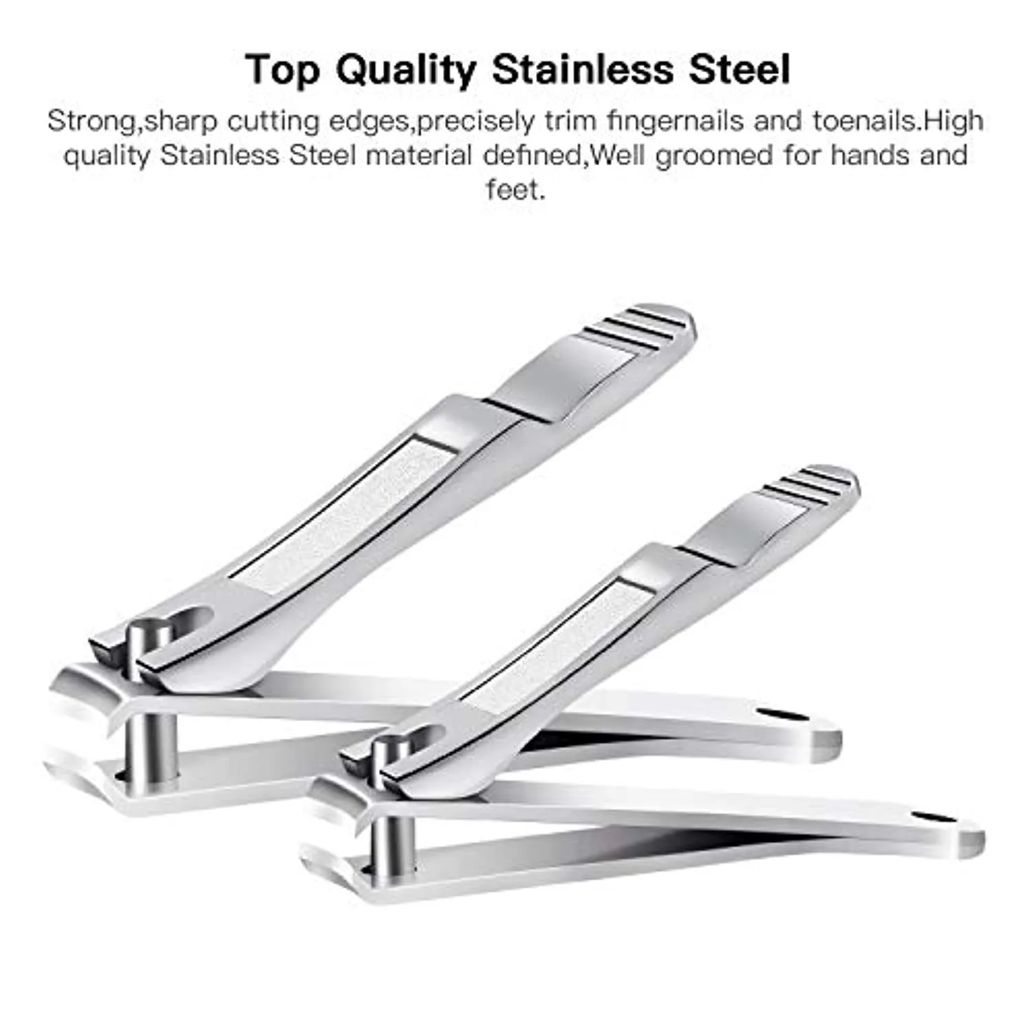 BESTOPE Nail Clipper Set Sharp Fingernail Clippers Toenail Clippers Nail Cutter Stainless Steel Sturdy Nail Trimmer for Men and Women