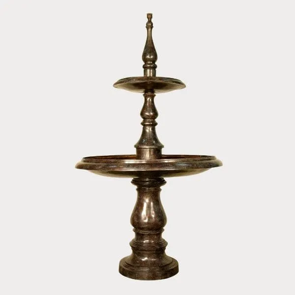 Bronze Contemporary Two Tier Fountain Metropolitan Galleries
