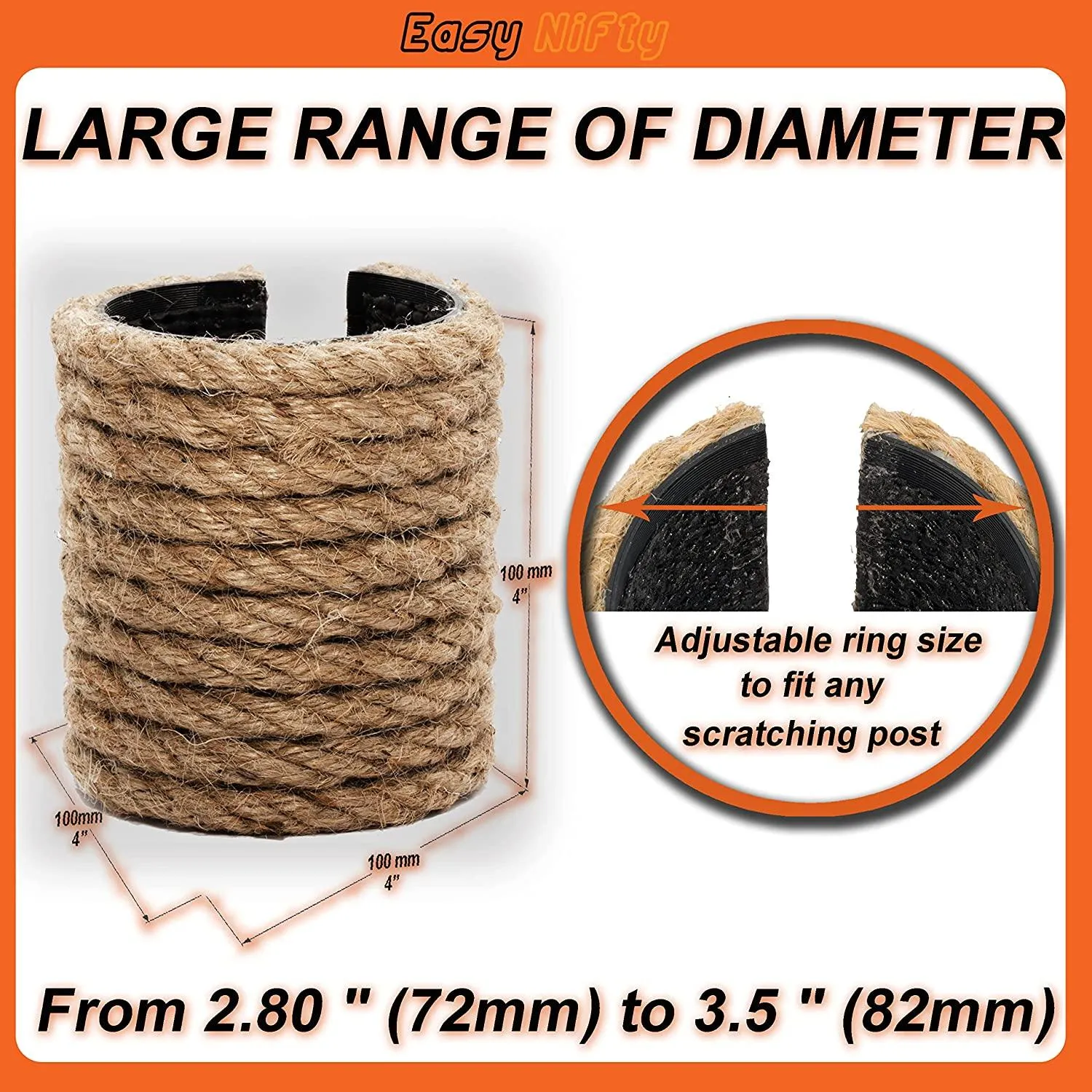 Cat Scratching Post Replacement Parts Cat Scratching Post for Cat Tree Cat Scratchers for Indoor Best Sellers Fit to & Cat Post & Perch Sisal Rope on Cat Scratcher No Smell for Large Cats