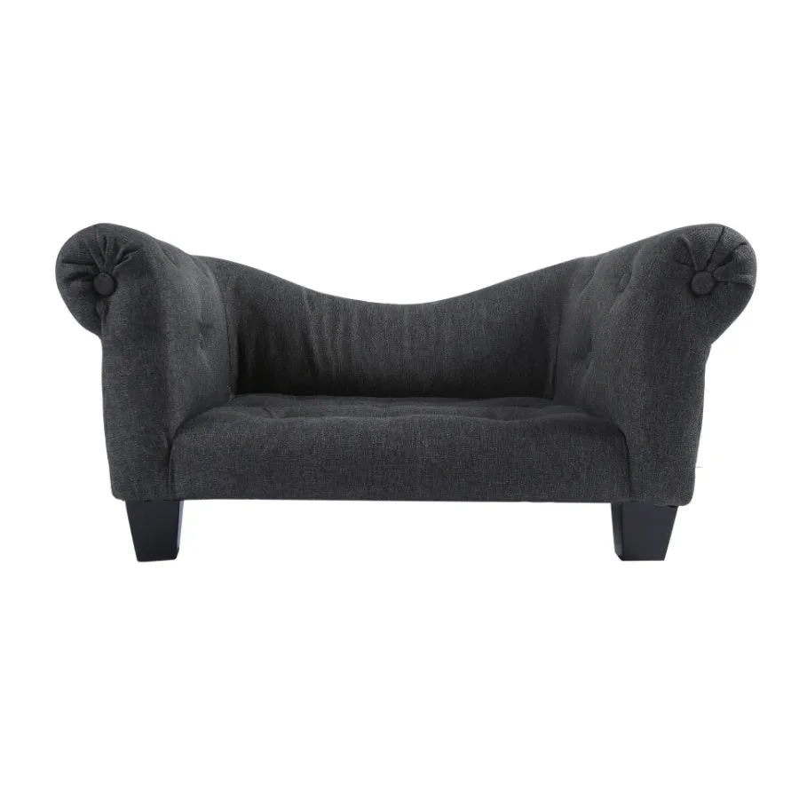 Charlies Luxe Pet Sofa Charcoal