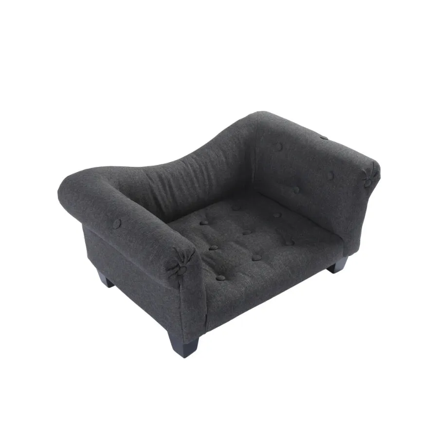 Charlies Luxe Pet Sofa Charcoal
