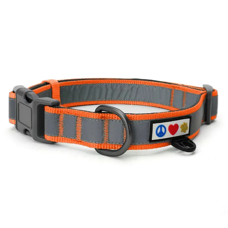 Classic Padded Reflective Dog Collar