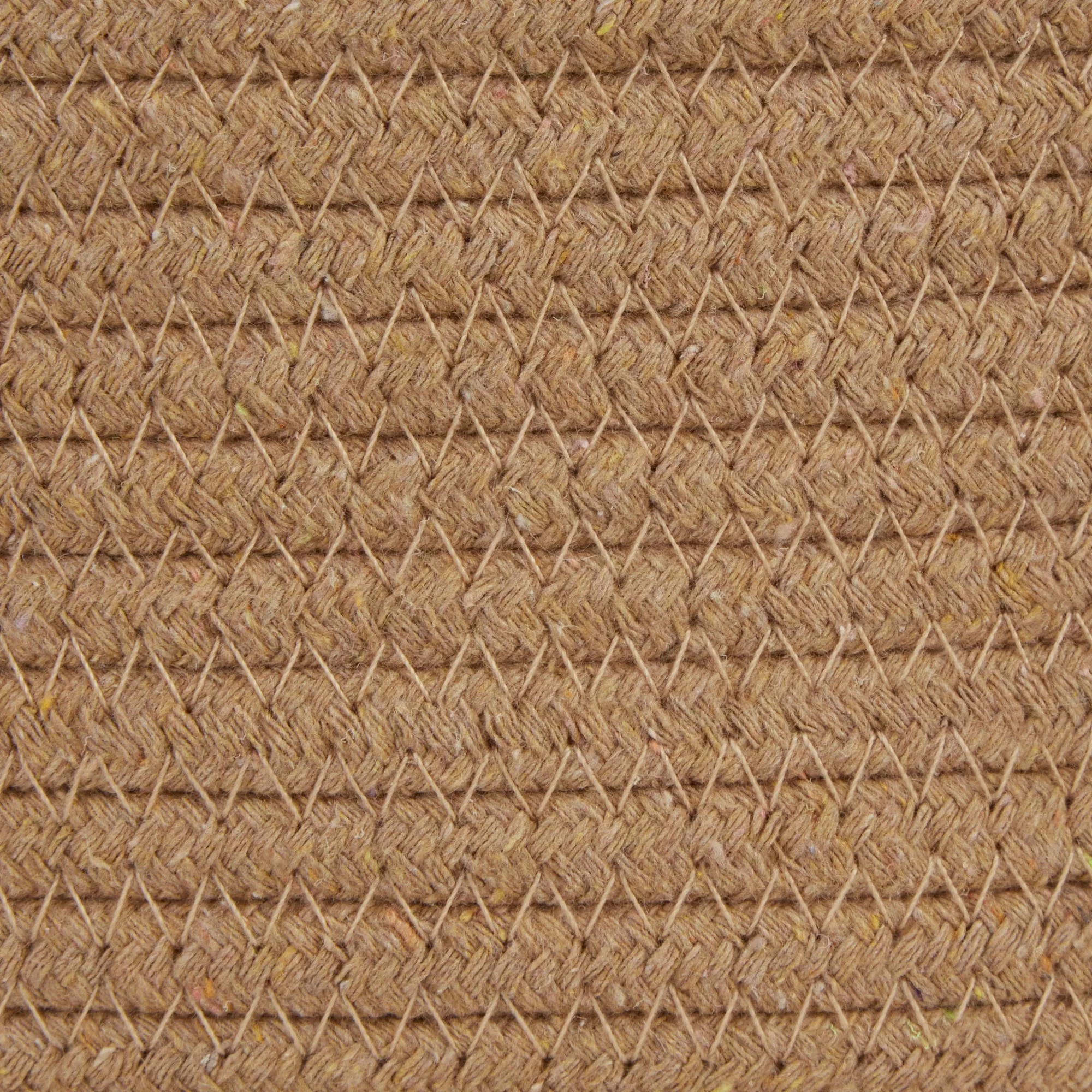 Cotton Pet Storage Basket, Pom-Poms, Beige/Black- 15.75x6.25"