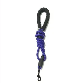 dark blue Pet Reflective Traction Rope Round Rope Nylon Dog Anti-lost Leash AZ19537