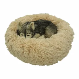 Dog Bed Long Plush Round Cat House
