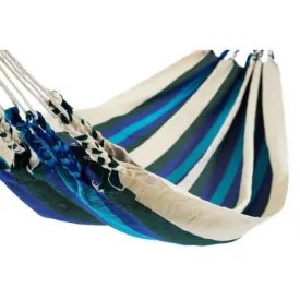 Ecuador Hammock Cotton Green, Blue & White