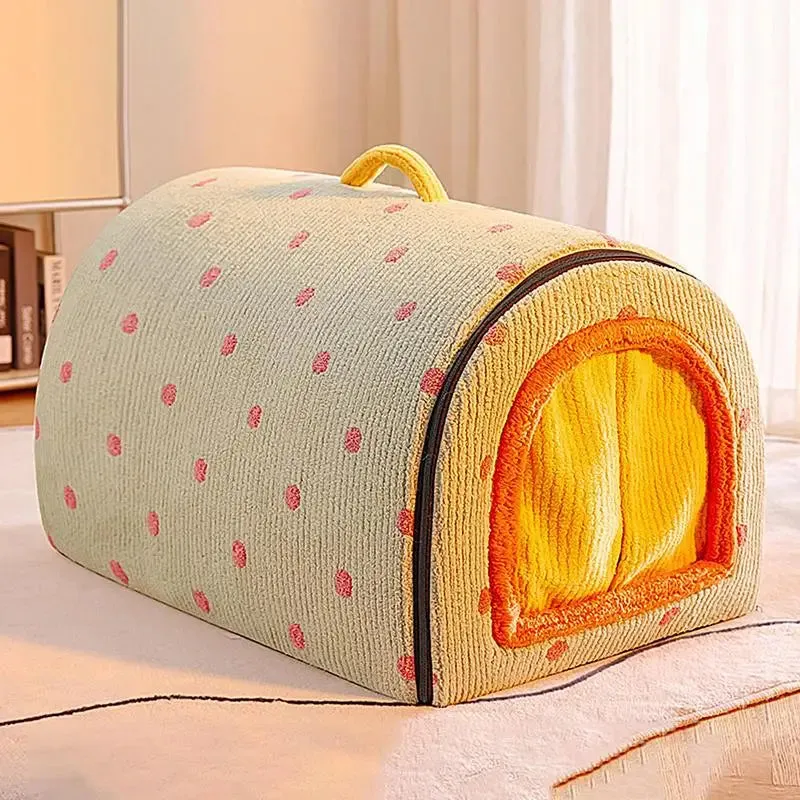 Enclosed Dog Cat Bed House