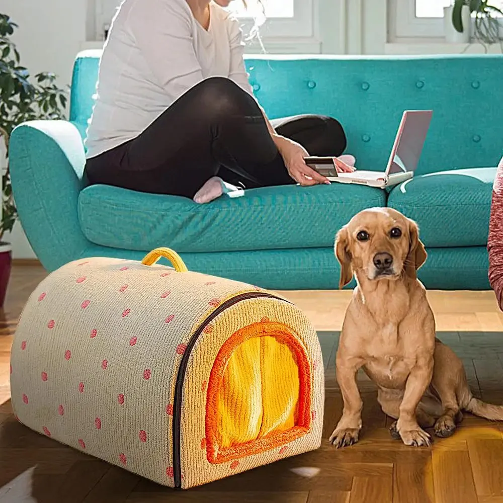 Enclosed Dog Cat Bed House