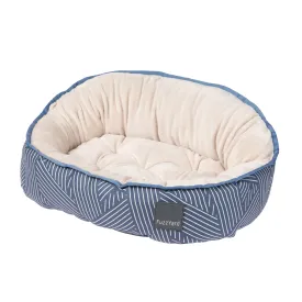 Fuzzyard Reversible Dog Bed Thornbury Aegean Blue Medium