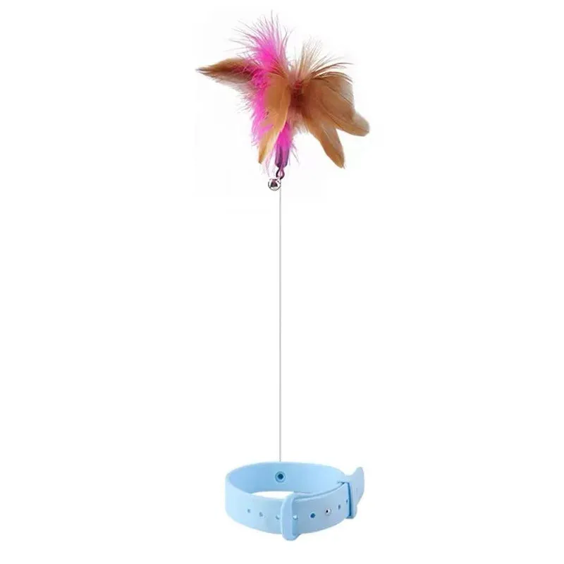 Interactive Cat Feather Collar