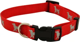 Jeffers Reflective Hound Series Adjustable Nylon Dog Collar, 1"W x 16-26"L