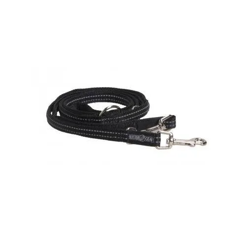 Kruuse Buster 7-Way Reflective Dog Lead - Black - Mini