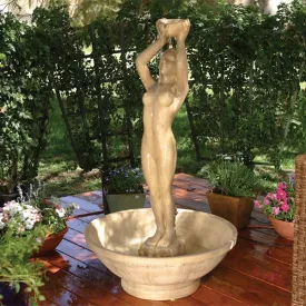 Lady Pouring Water Fountain Gist