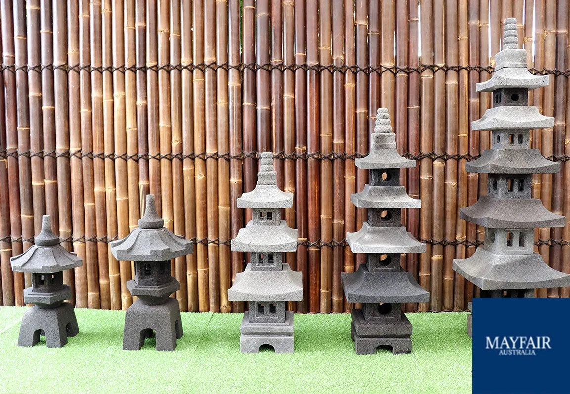 Lava Stone Lantern Medium 90cm H