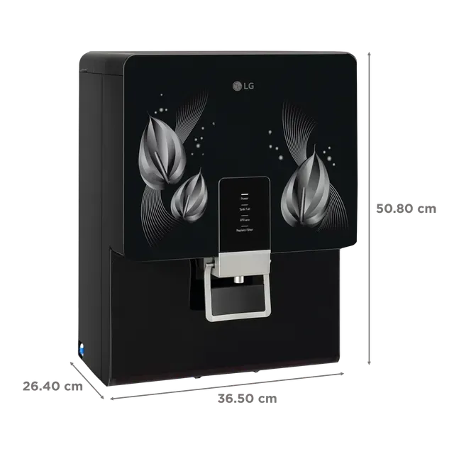 LG WW146RPLB.BBL 8L RO   MB Water Purifier with Multi Stage Filtration Process (Solid Black)