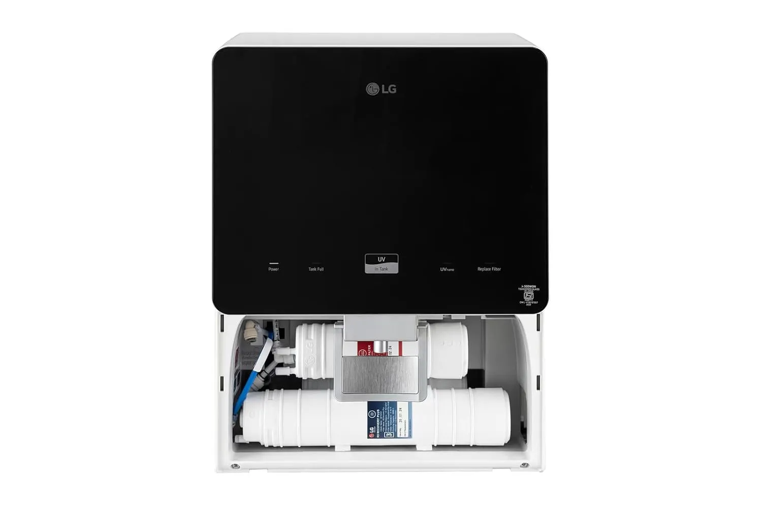 LG WW176GPBW 8L RO   UV Water Purifier | Multi-Stage Filtration, Stainless Steel Tank, Mineral Booster (Black & White)