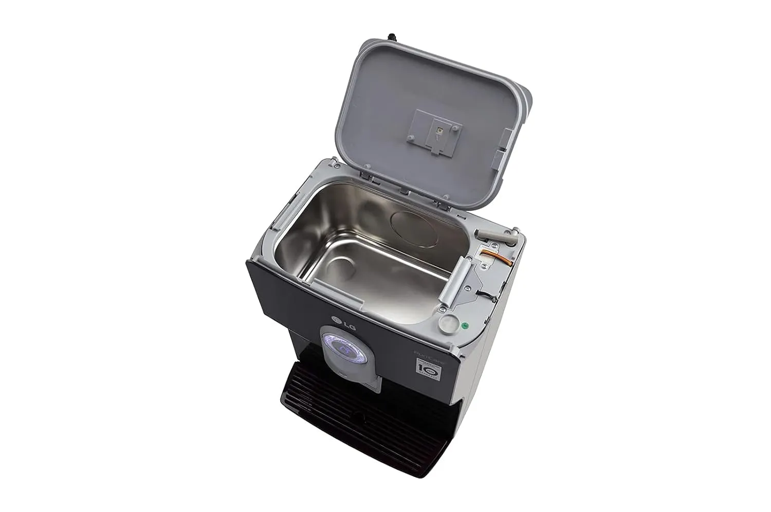 LG WW184EPB 8L RO UV UF Mineral Booster Water Purifier with Stainless Steel Tank, Smart Display, Wall Mount & Countertop Installation (Black)