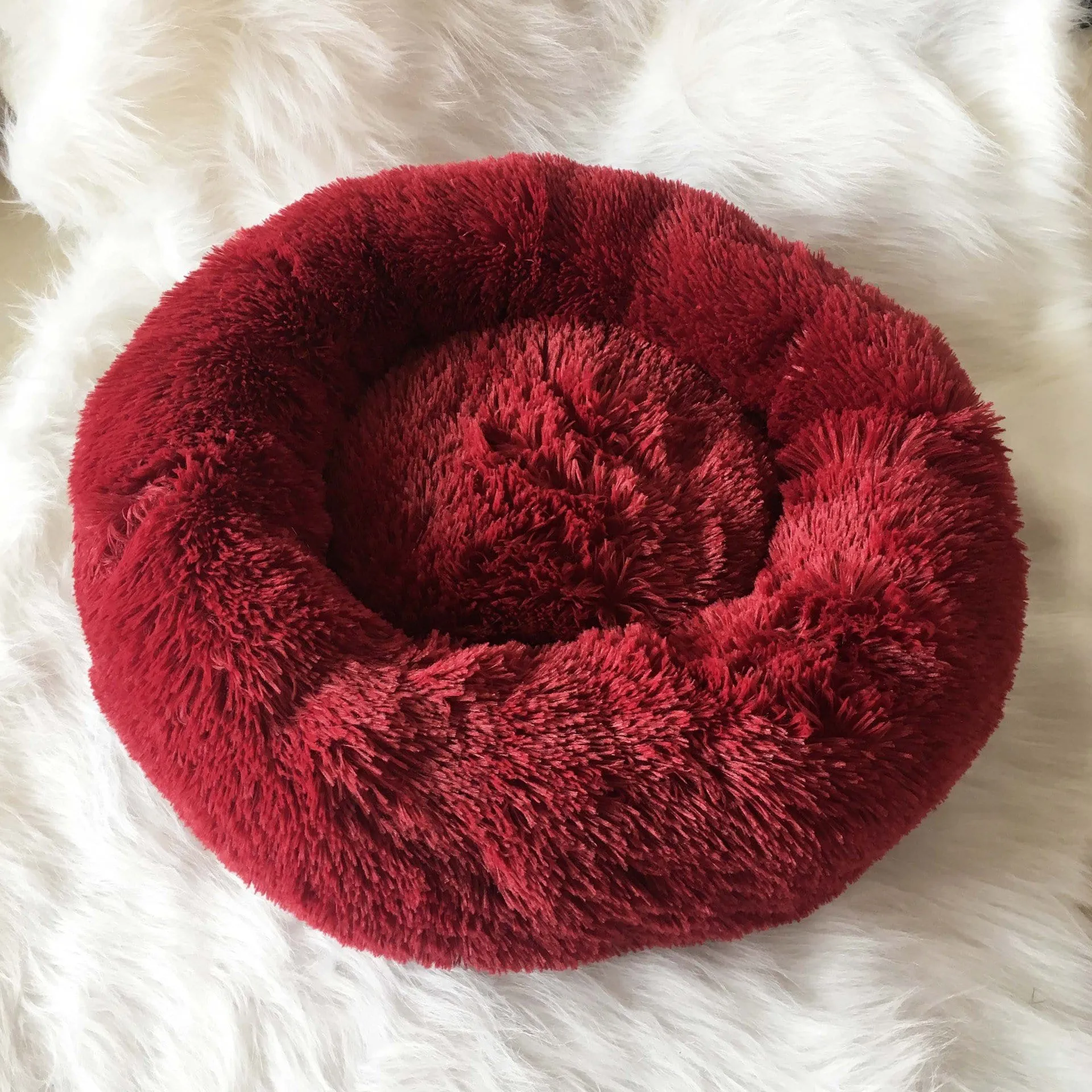 Long Plush Super Soft Dog Bed Pet Kennel
