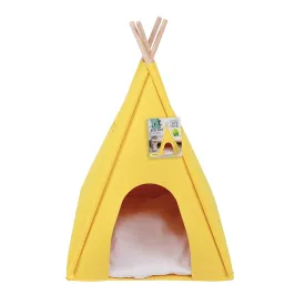 M-PETS Eco Tipi Yellow Cat Bed