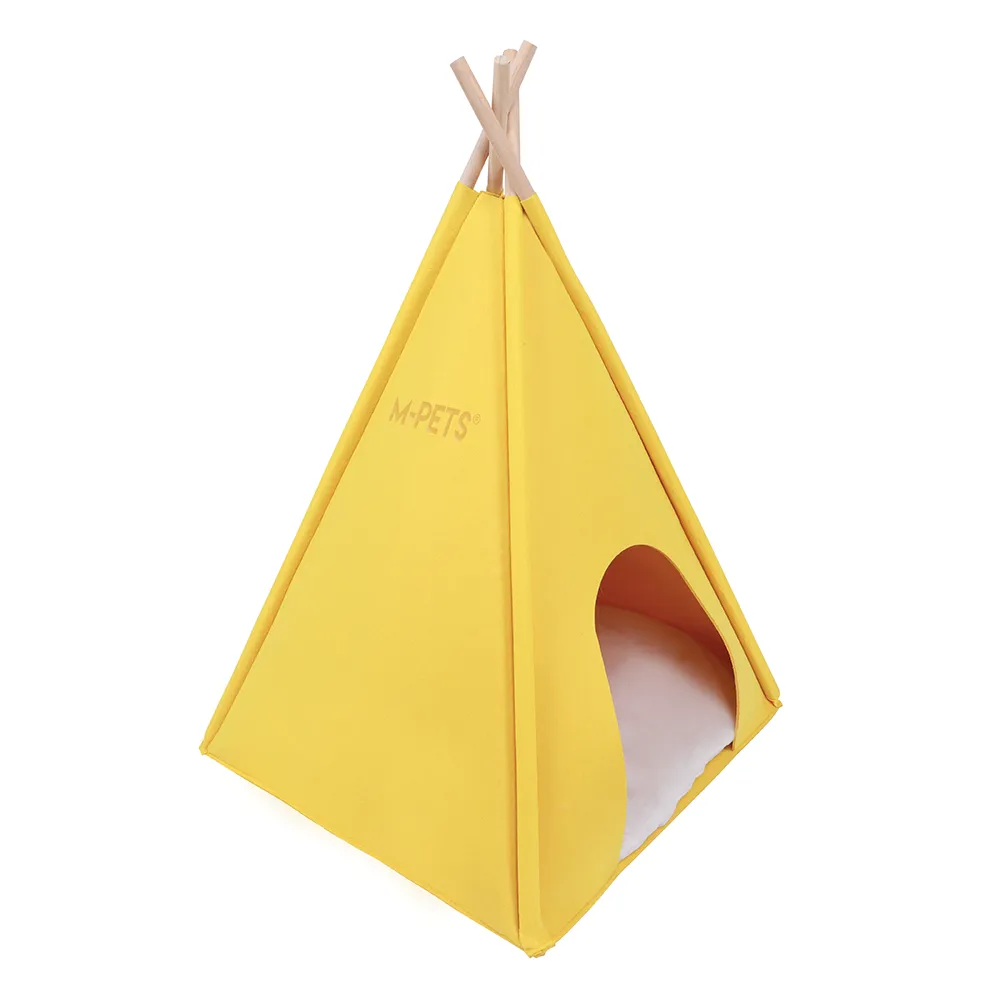 M-PETS Eco Tipi Yellow Cat Bed