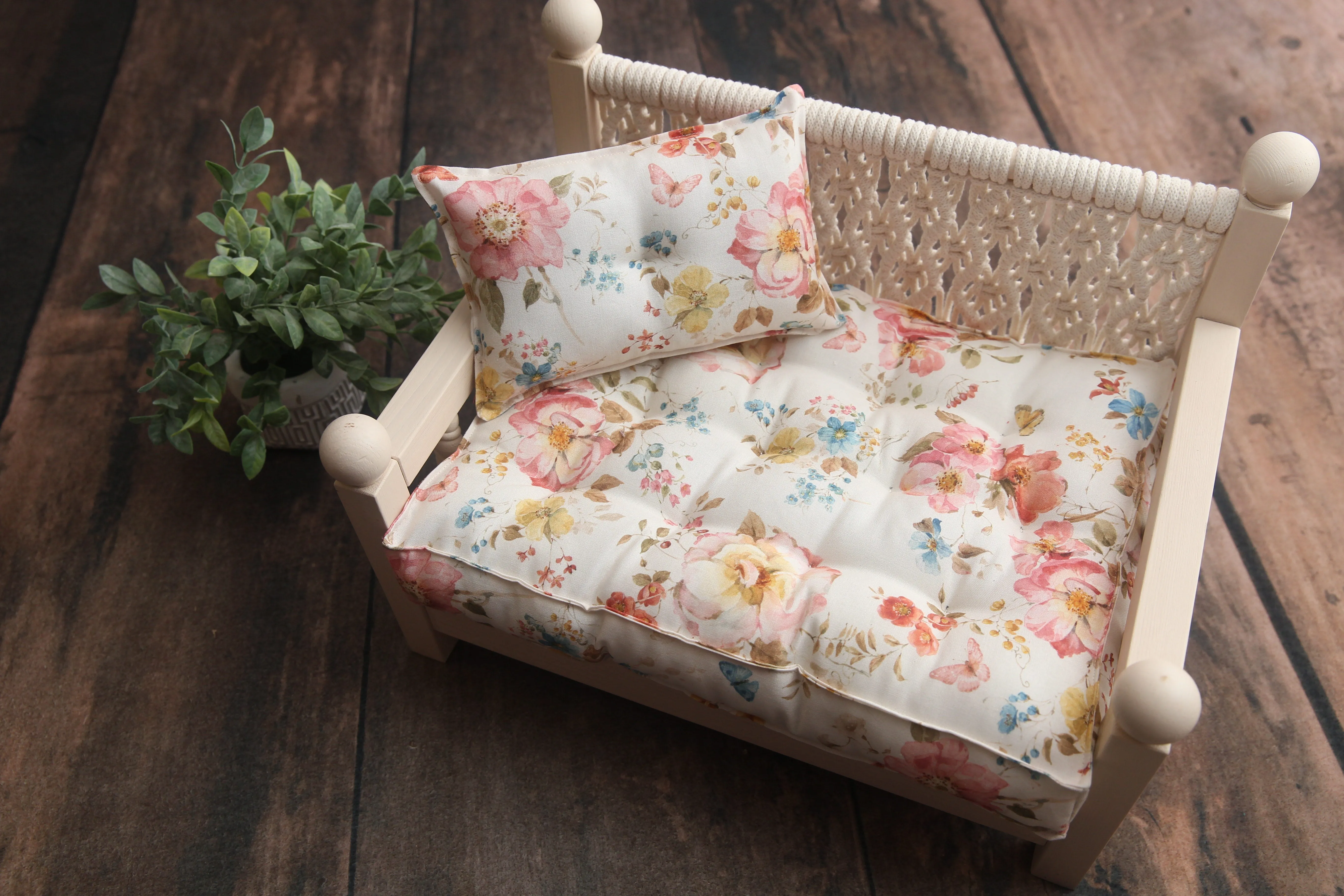 Made to Order- Briley Studio Essentials- LARGE PRINT Countryside Floral- Newborn Mattress SET