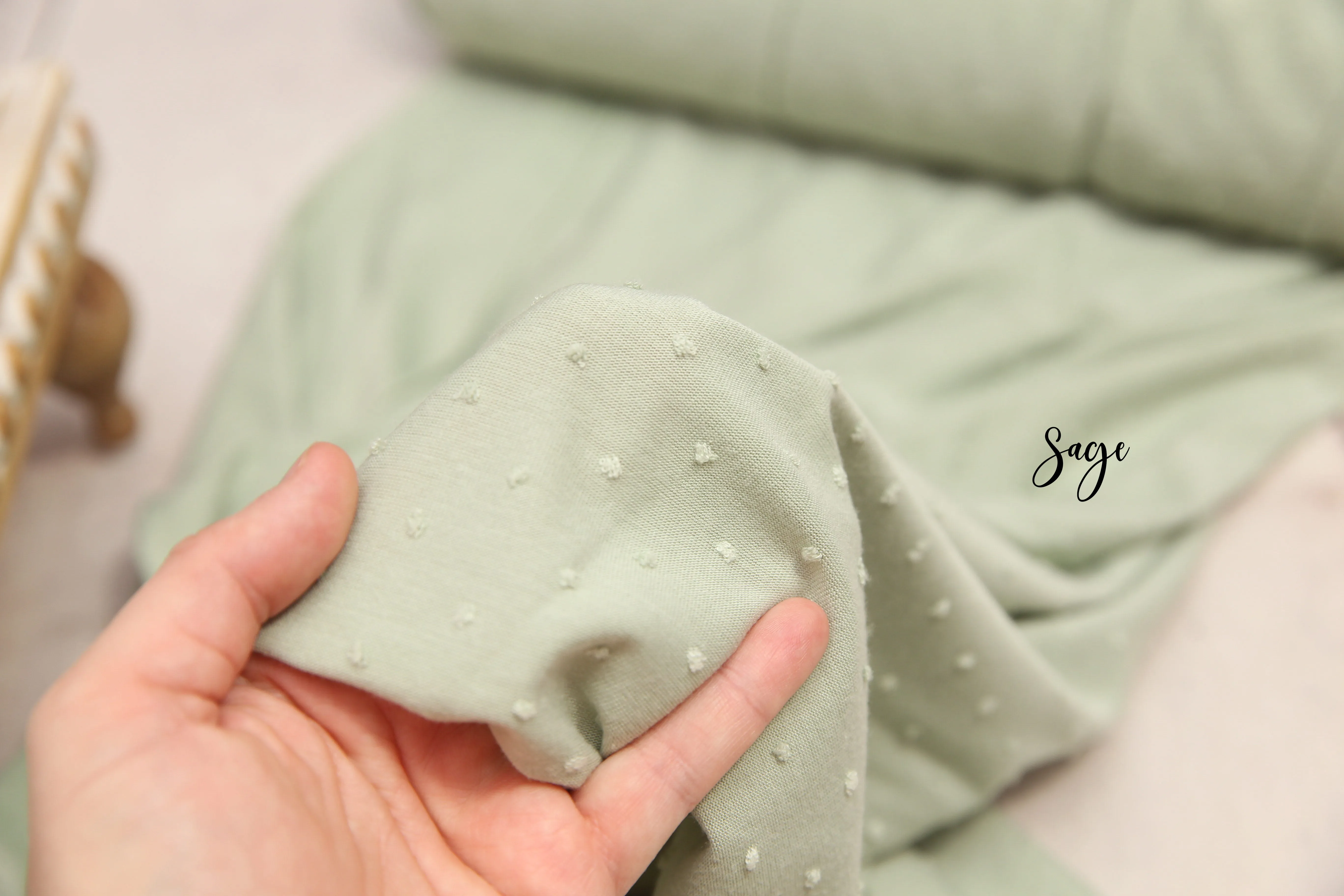 MADE TO ORDER- REVERSIBLE 2 Color Swiss Dots (11x14 Size)- NB Mattress