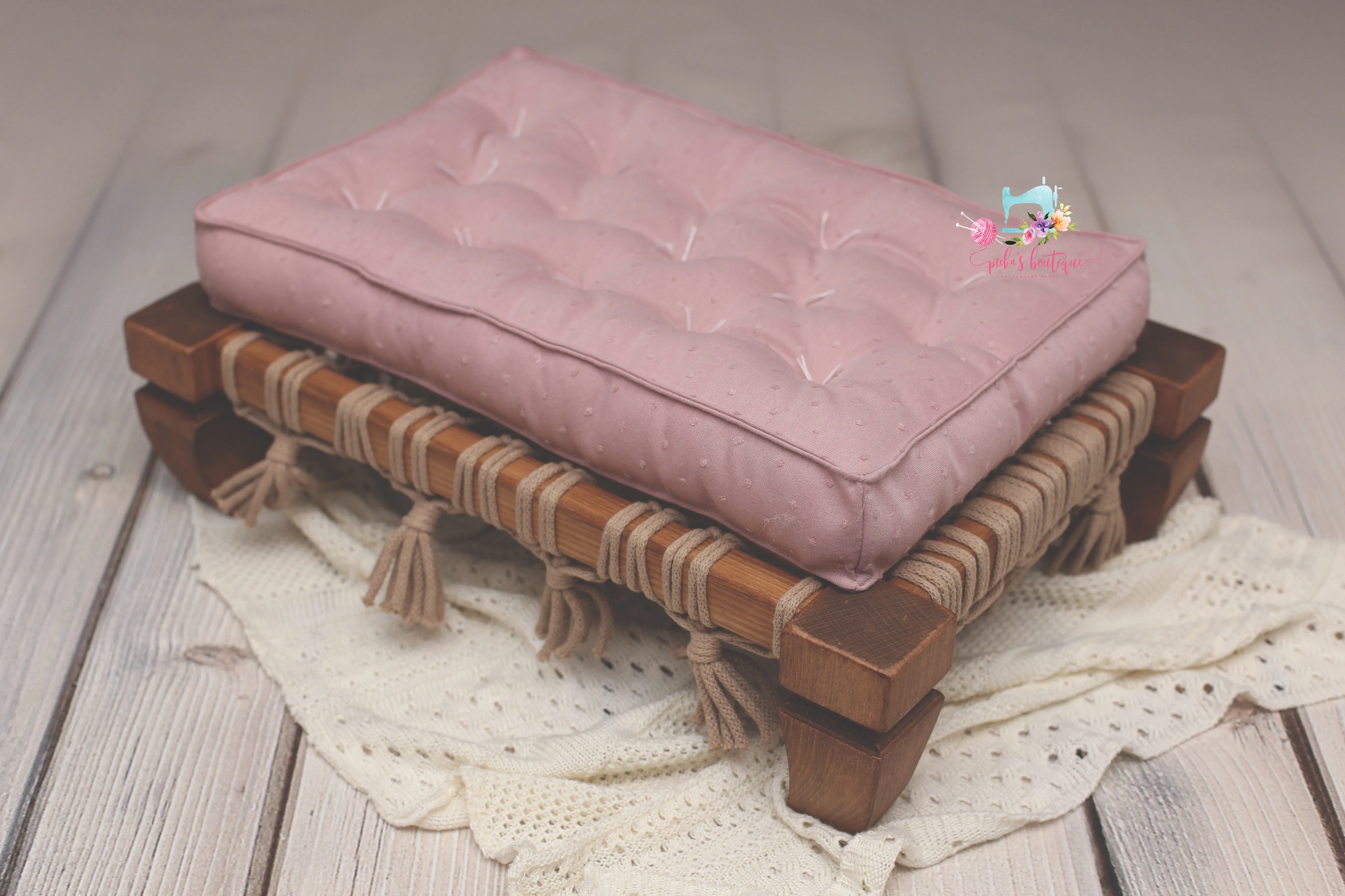MADE TO ORDER- REVERSIBLE 2 Color Swiss Dots (11x14 Size)- NB Mattress