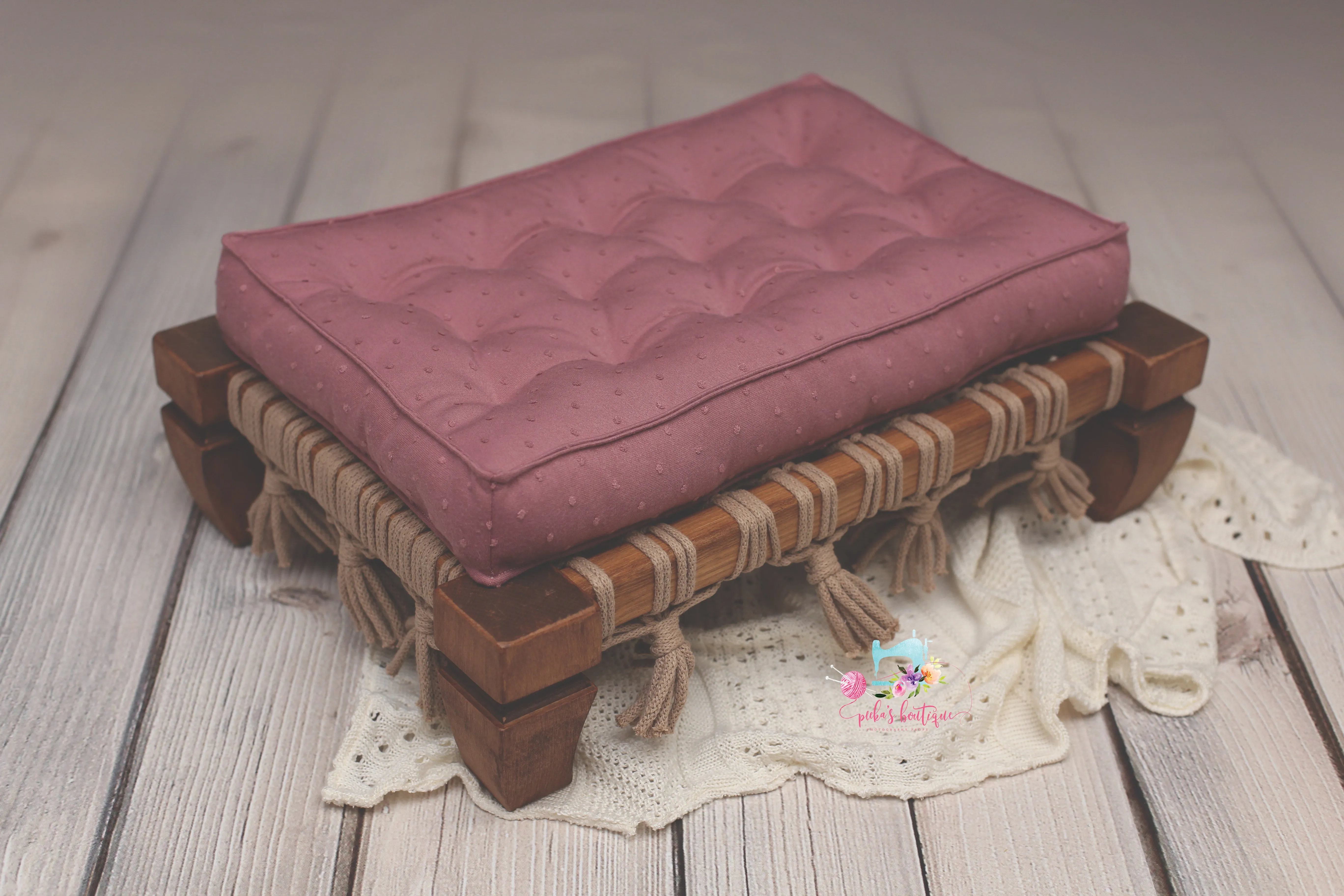 MADE TO ORDER- REVERSIBLE 2 Color Swiss Dots (11x14 Size)- NB Mattress