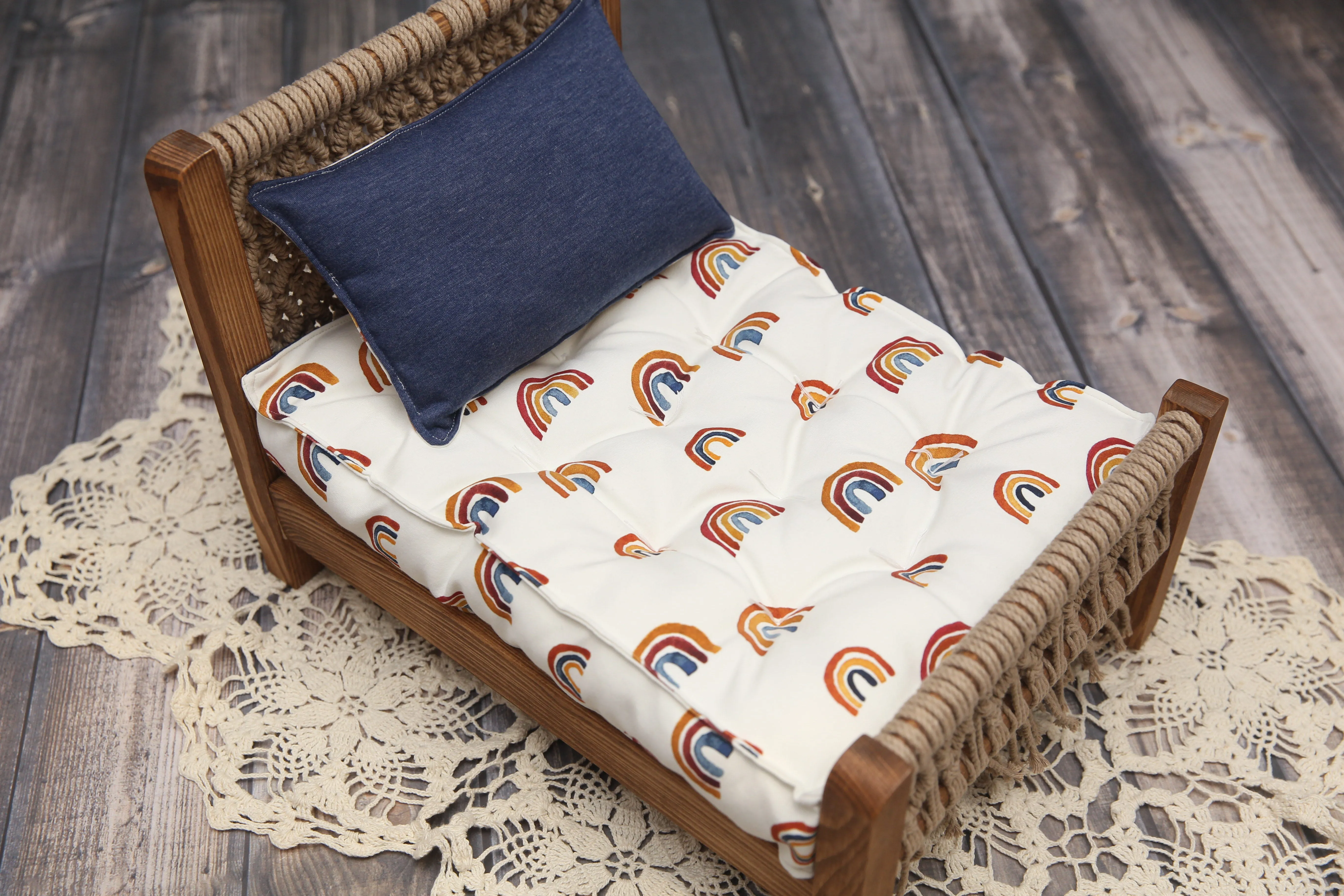 Made To Order- REVERSIBLE Dark Rainbow- NB Mattress