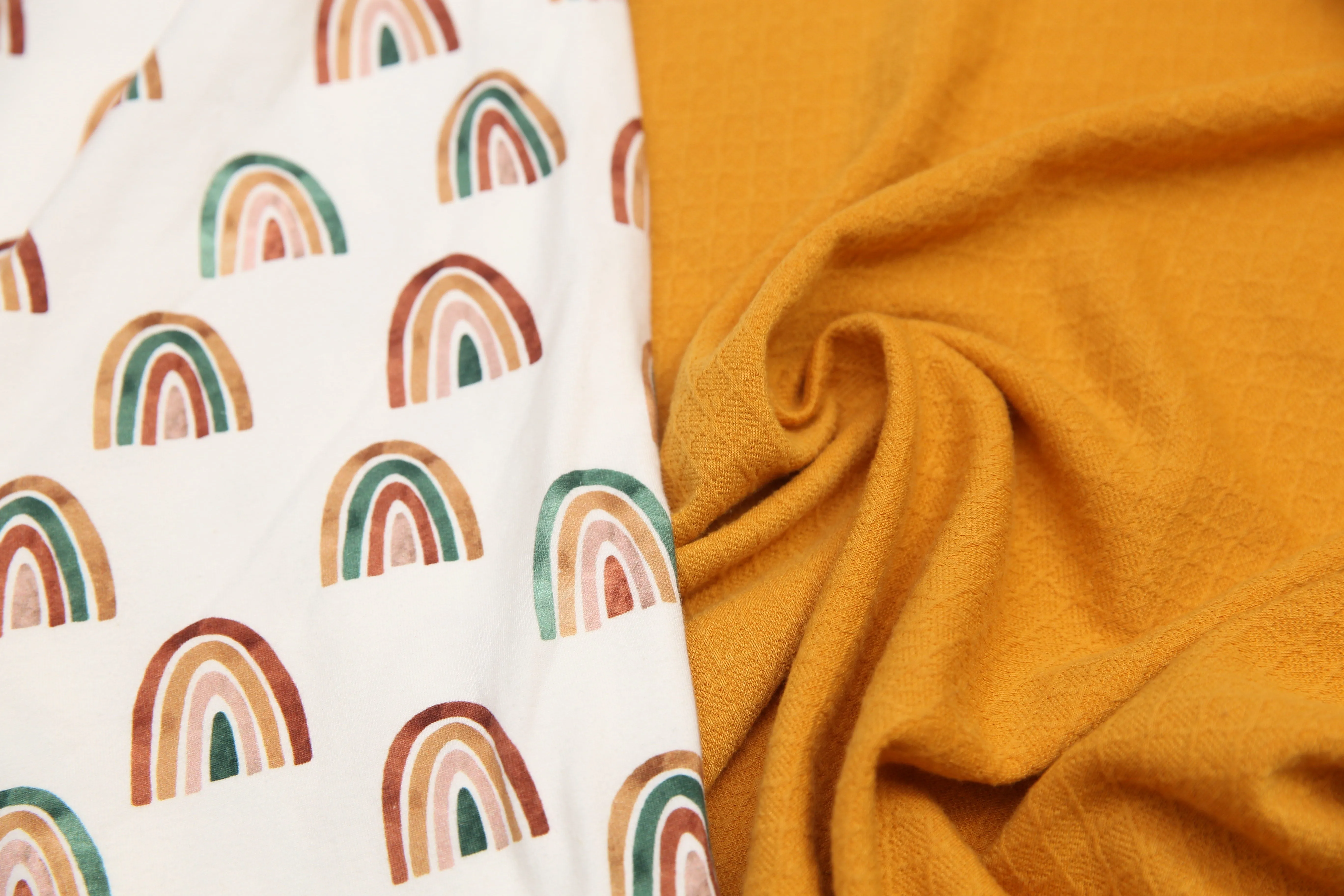 MADE TO ORDER- REVERSIBLE Modern Rainbows- NB Mattress