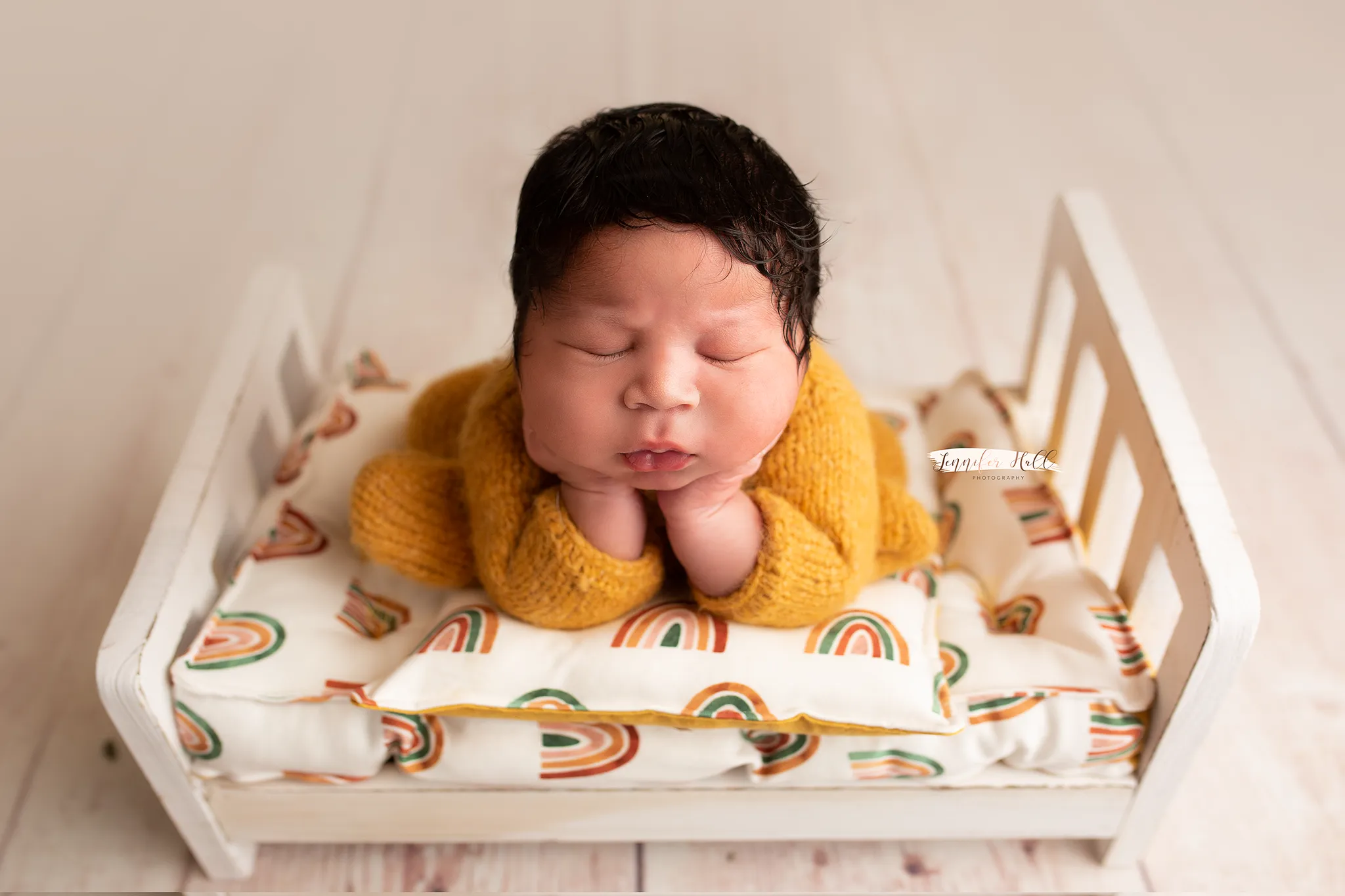 MADE TO ORDER- REVERSIBLE Modern Rainbows- NB Mattress