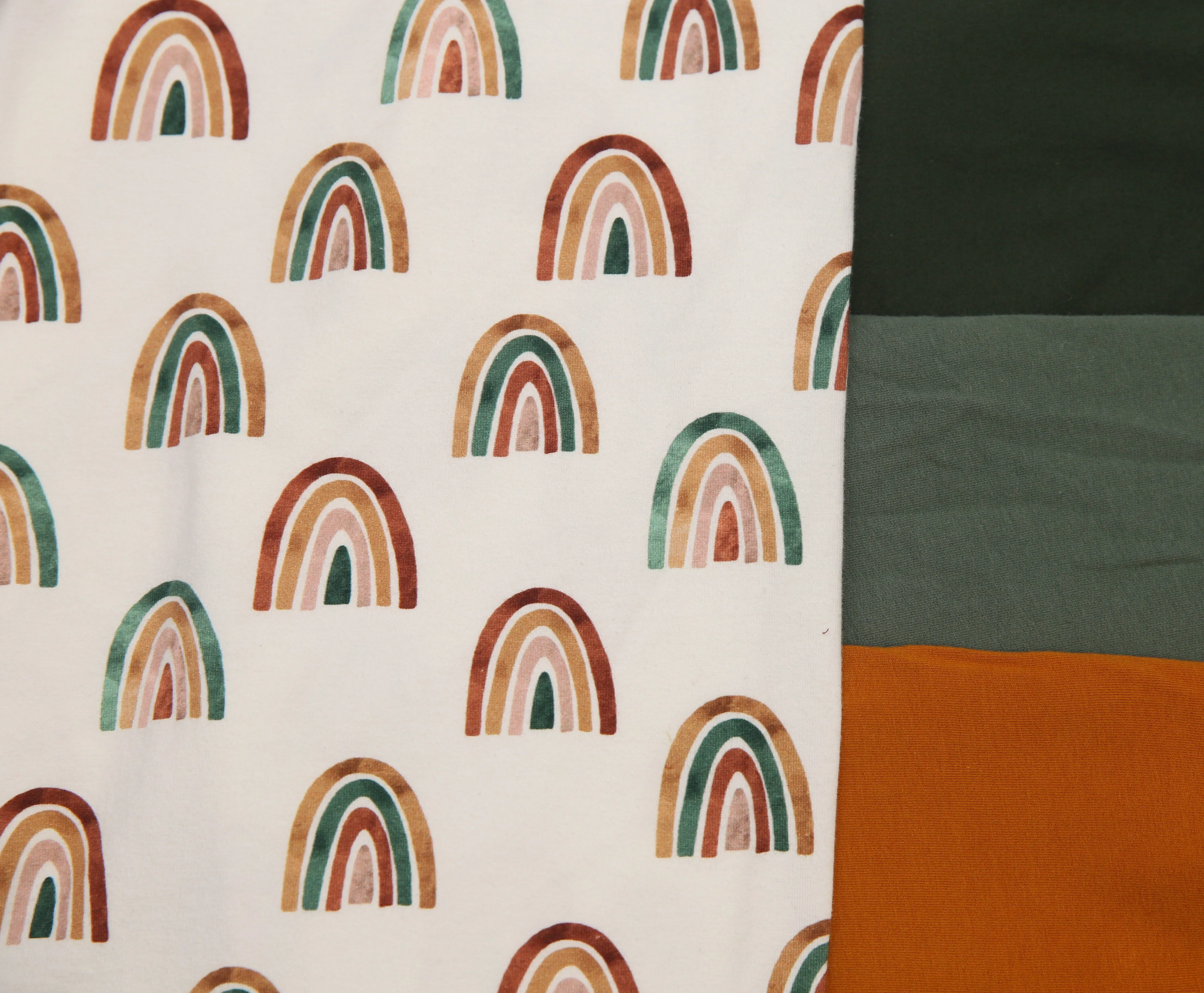 MADE TO ORDER- REVERSIBLE Modern Rainbows- NB Mattress