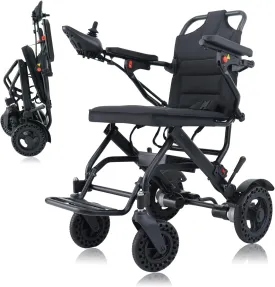 Meubon Lightweight Electric Wheelchairs  for Adults I Travel Size  Airline Approved  Wheelchair