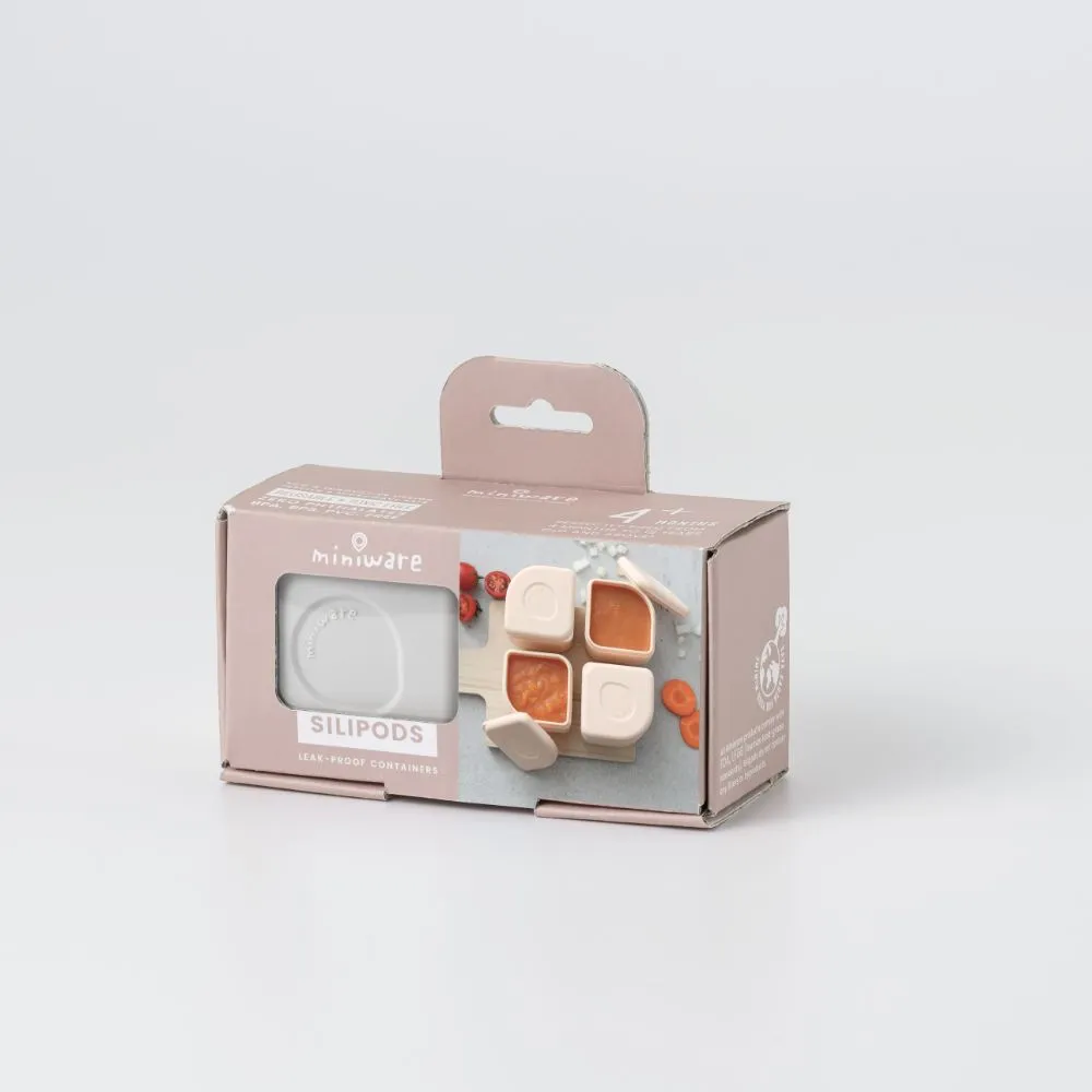 Miniware Leakproof Silipods, Peach