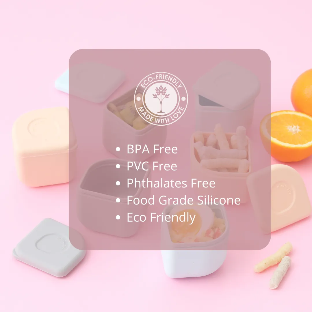 Miniware Leakproof Silipods, Peach