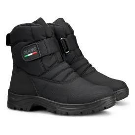 Olang Kiew TEX OC Mens Winter Ice Grip Thermal Snow Boots, Black