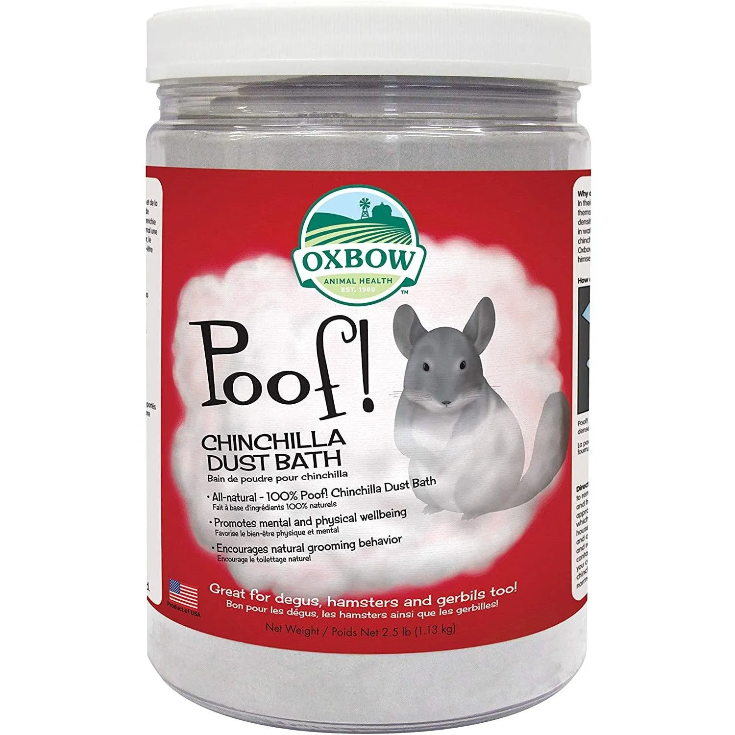 Oxbow Animal Health Poof! Chinchilla Dust Bath