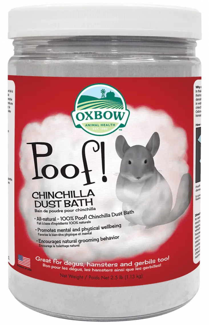Oxbow Poof Chinchilla Dust Bath