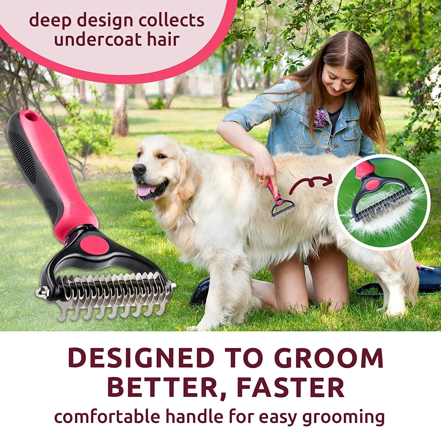 Pet Deshedding Brush