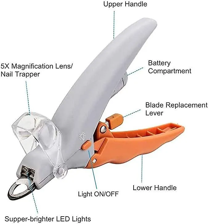 Pet nail tools dogs pet nail clipper magnification dog nail scissor safe cat pet grooming trimmer claw care tool