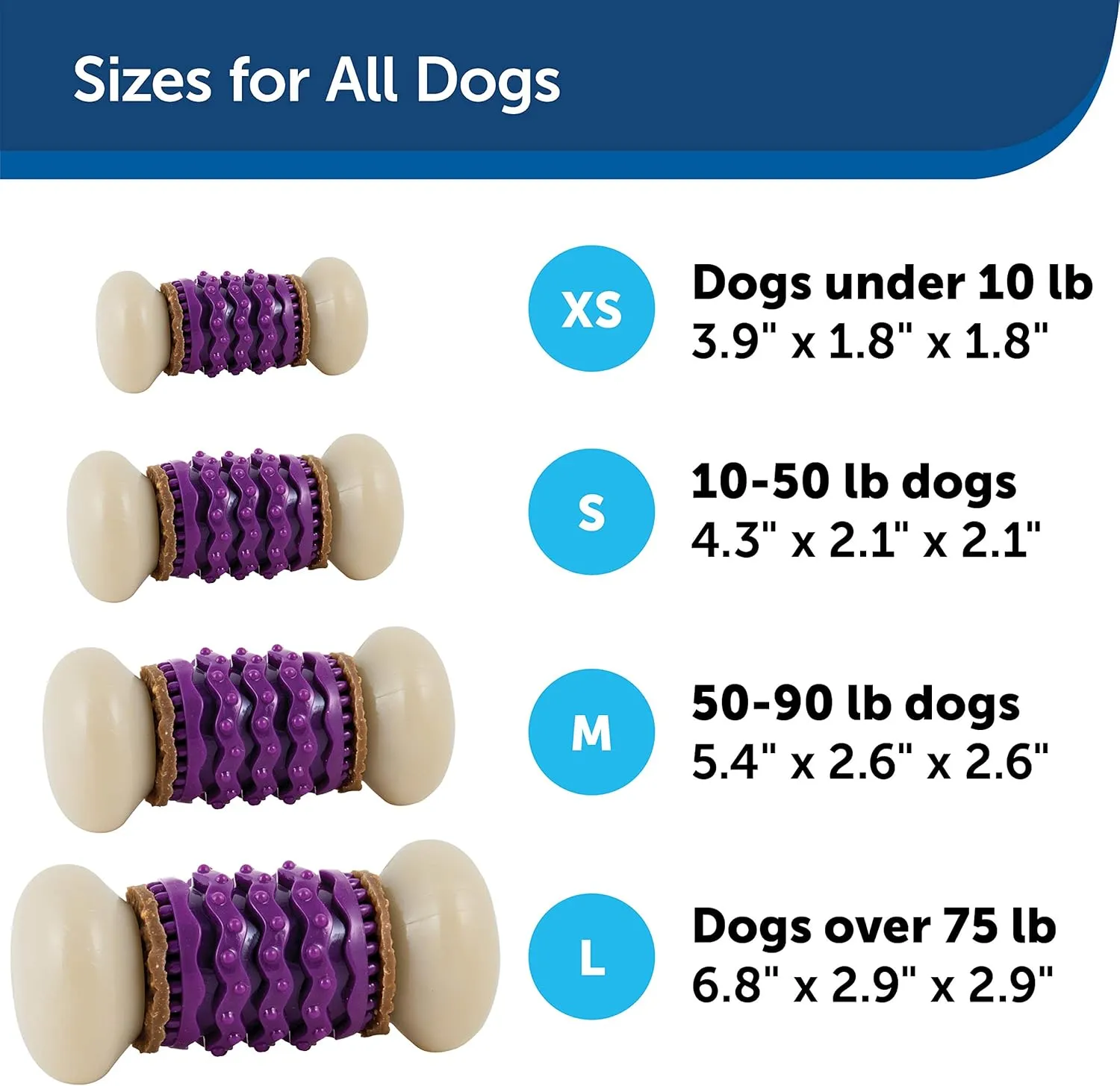 PetSafe Busy Buddy Nobbly Nubbly Treat Holding Dog Toy  Strong Chewers  Challenging - Treat Rings Included - Medium